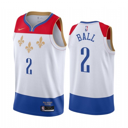 NBA Mænd Trøje New Orleans Pelicans Lonzo Ball 2 2020-21 City Edition Swingman NBA Mænd Trøje New Orleans Pelicans Lonzo Ball 2 2020-21 City Edition Swingman